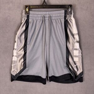 Nike Dri-FIT Elite Men's Basketball Shorts Gray/Silver  DH7142-065 Small